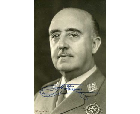 FRANCO FRANCISCO: (1892-1975) Spanish General, Head of State of Spain from 1936 and de facto Regent of the Kingdom of Spain 1