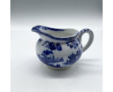 Blue cityscape and countryside motifs over white porcelain. Royal Doulton backstamp. Issued: 20th centuryDimensions: 4.5"L x 