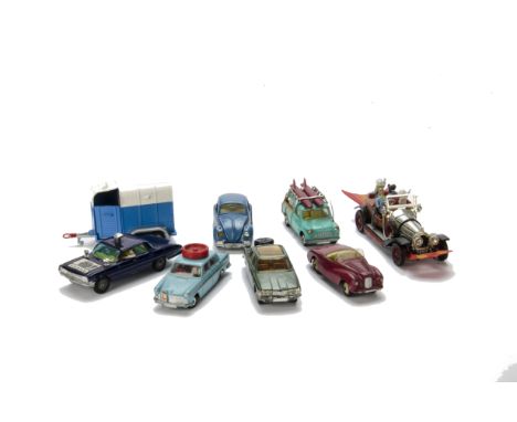 Corgi Toys & Other Diecast, including 266 Chitty Chitty Bang Bang with figures and fins, 497 Man From Uncle Thrush Buster, Au