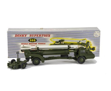 A Dinky Supertoys 666 Missile Erector Vehicle, with Corporal Missile and Launching Platform, in original box with inner packi