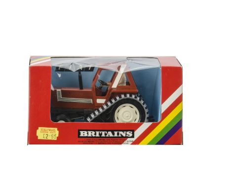 Britains 9527 Fiat 880 DT Half-Track Tractor, in original box, E, box G, small cellophane split 