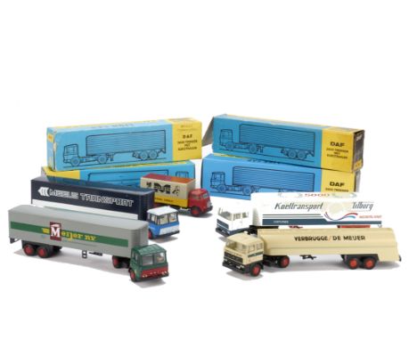 Lion Car DAF Trucks, earlier issues, 2600 Tractor with Trailer 'Koeltransport', 'Meijer', 'Meeus Transport', 2600 Tractor wit