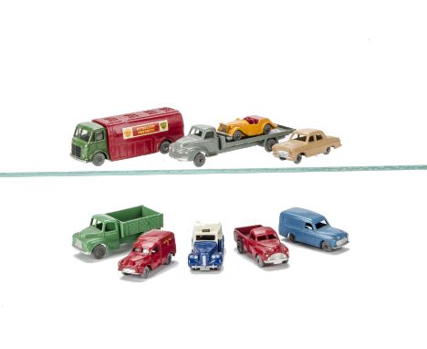 Dublo Dinky Toys, 061 Ford Prefect, 062 Singer Roadster, 063 Commer Van, 064 Austin Lorry, 065 Morris Pick Up, 066 Bedford Fl