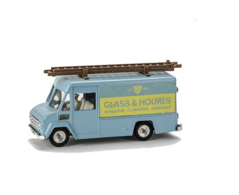 A Tri-ang Spot-On No.315 'Glass & Holmes' Commer Van, light blue body, brown plastic roof ladders, spun hubs, E 