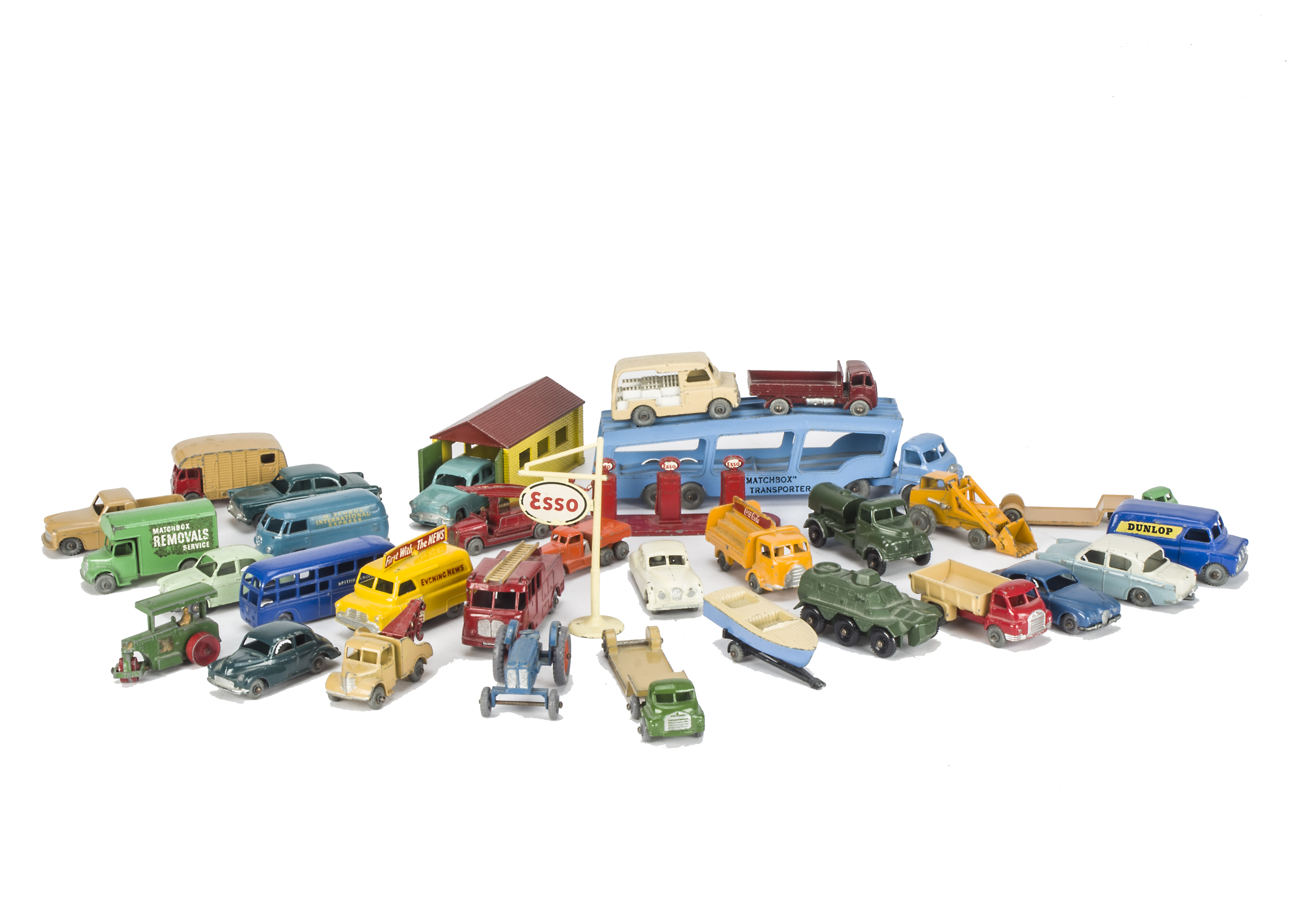 Matchbox Lesney 175 Series, including 46 Morris Minor 1000, 42 Bedford