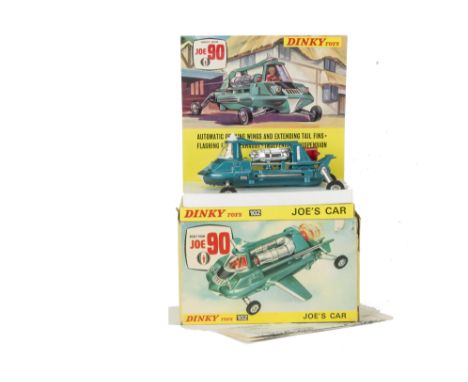 A Dinky Toys 102 Joe's Car From Joe 90, metallic green body, red driver and engine thruster, battery powered, in original box