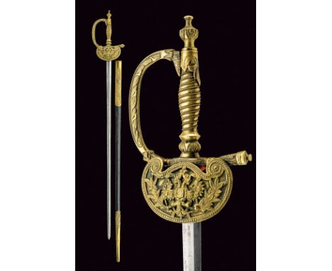 An officer's small sword, dating: 19th Century, provenance: Russia Impero, dating: 19th Century, provenance: Russia Impero, S