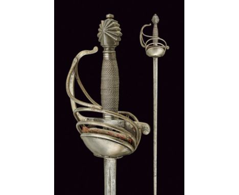 A composite rapier, dating: 18th Century, provenance: Europe, dating: 18th Century, provenance: Europe, Straight, double-edge