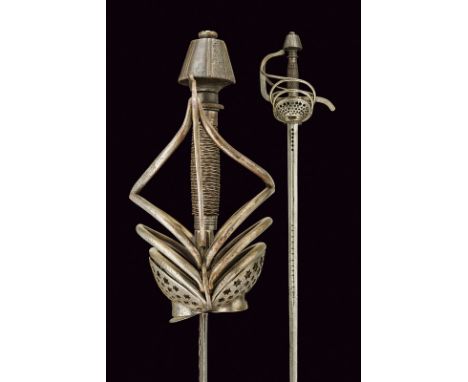 A composite rapier, dating: 18th Century, provenance: Europe, dating: 18th Century, provenance: Europe, Straight, double-edge