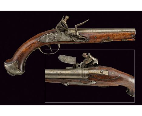 A 1774 model flintlock pistol, dating: first quarter of the 19th Century, provenance: Piedmont, dating: first quarter of the 