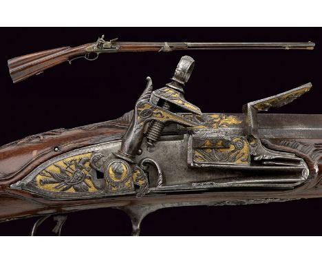 A luxury flintlock gun by A. Rossi, dating: circa 1800, provenance: Central Italy, dating: circa 1800, provenance: Central It