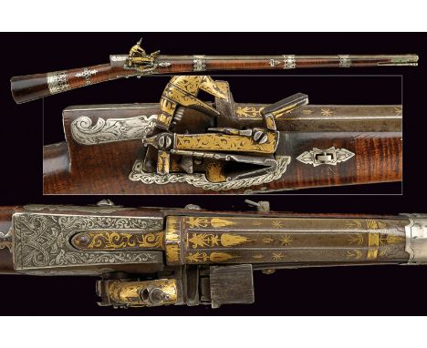 A very fine tufenk, dating: 18th Century, provenance: Caucasia, dating: 18th Century, provenance: Caucasia, Rifled, three-sta