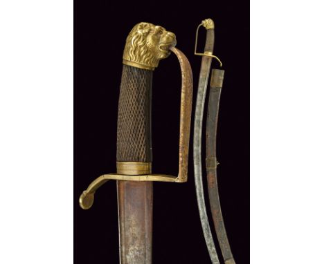 A hussar's sabre, dating: late 18th Century, provenance: Europe, dating: late 18th Century, provenance: Europe, Curved, singl