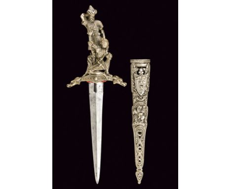 A historical dagger, dating: circa 1900, provenance: France, dating: circa 1900, provenance: France, Strong, straight, double