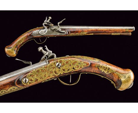 A flintlock pistol, dating: first quarter of the 18th Century, provenance: North Italy, dating: first quarter of the 18th Cen