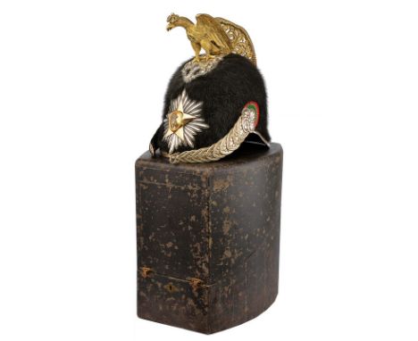 A scarce general helmet with case, dating: circa 1900, provenance: Kingdom of Italy, dating: circa 1900, provenance: Kingdom 