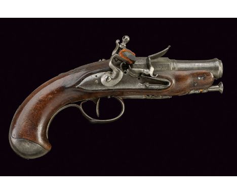 A pocket flintlock pistol, dating: late 19th Century, provenance: France, dating: late 19th Century, provenance: France, Smoo