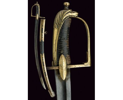 A Hussar's sabre, dating: late 18th Century, provenance: Germany, dating: late 18th Century, provenance: Germany, Curved, sin