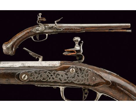 A flintlock pistol by A. Medesina, dating: circa 1700, provenance: North Italy, dating: circa 1700, provenance: North Italy, 