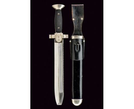 A red cross dagger, dating: 1933-45, provenance: Germany, dating: 1933-45, provenance: Germany, Straight, single-edged blade 