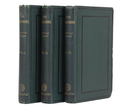 HARDY, Thomas. The Woodlanders.London &amp; New York, Macmillan and Co., 1887
First edition. 3 volumes, 8vo, all half titles 