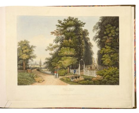 HULLEY, T. Six Views of Cheltenham.London, R. Ackerman, 1813
A renowned spa resort since the discovery of mineral springs the