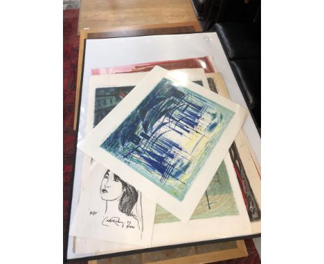 Carlo R* (20th century) A group of six chromo lithographic artist's proofs, depicting tall masted ships, each signed in penci
