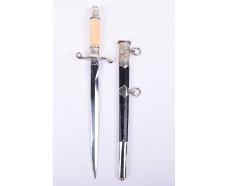 Polish Air Force Officers Dress Dagger, being a communist period example, Polish eagle to the top of the pommel, celluloid gr