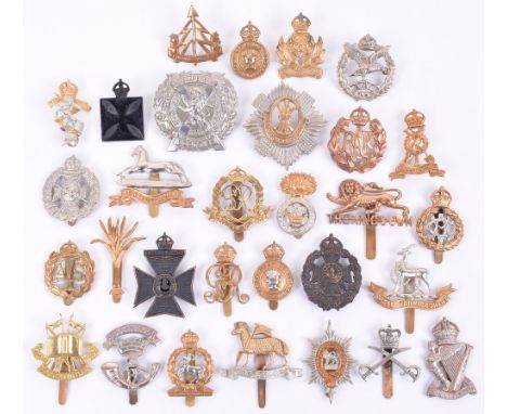 30x British Infantry Regiments & Corps Cap Badges, including brass Reconnaissance Corps, ATS, Welsh Guards, Army Air Corps, R