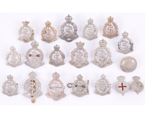 Grouping of Volunteer Medical Staff Corps & Volunteer Royal Army Medical Corps Badges, consisting of various cap badges and c