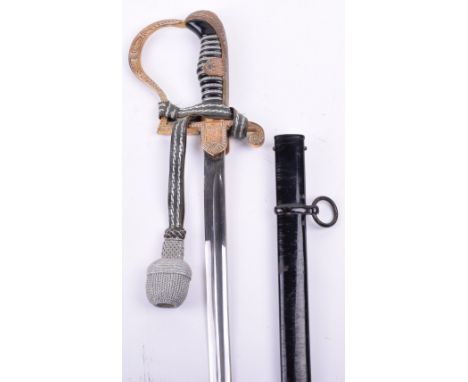 WW2 German Army Officers Sword by Carl Eickhorn, good example of a WW2 German army officers dress sword with gilt metal guard