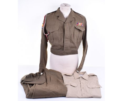 Queen Alexandra’s Royal Army Nursing Corps (Q.A.R.A.N.C) Uniform Group, consisting of WRAC 1949 pattern battle dress blouse w