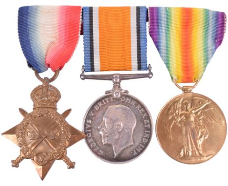 Great War 1914-15 Star Medal Trio of Lieutenant Henry St John Saunders-Jones 30th Punjabis, Late South Wales Borderers, Died 