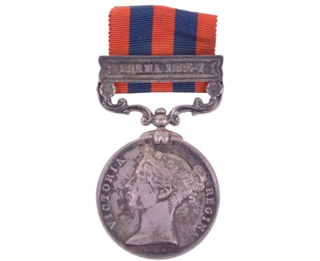 Indian General Service Medal 1854-95 1st Battalion Yorkshire Light Infantry, with single clasp Burma 1885–87, named in correc
