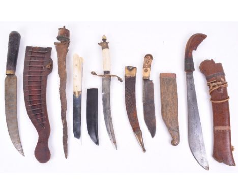 6x Various African & Eastern Weapons, 19th and 20th century periods, various conditions. One Kris blade without scabbard but 