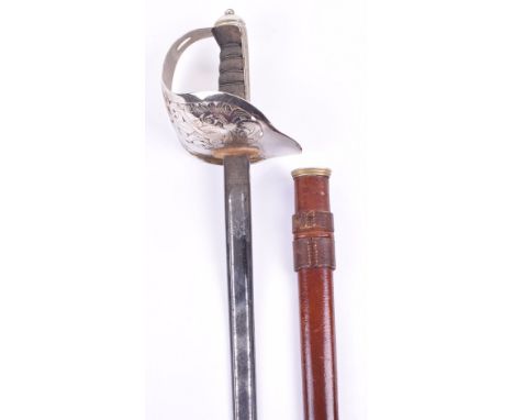 WW1 1897 Pattern Infantry Officers Sword, blade by Henry Wilkinson, Pall Mall, London No 52393 (manufactured 1914-1917) etche