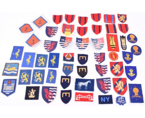 Selection of Cloth Formation Signs of the Royal Engineers, consisting of embroidered 26th Engineer Group, 2x embroidered 27th