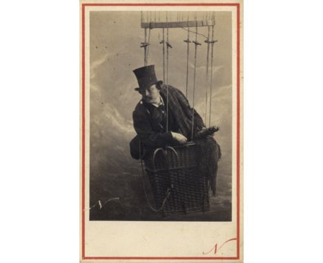 NADAR: (1820-1910) Gaspard-Felix Tournachon. French Photographer &amp; Caricaturist. Vintage signed carte-de-visite photograp