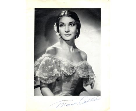Callas in her last Paris performance of Norma 
CALLAS MARIA: (1923-1977) American-born Greek Soprano. A printed 4to programme