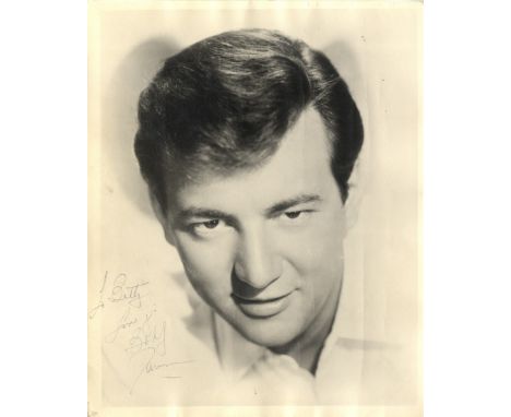 DARIN BOBBY: (1936-1973) American Rock 'n' Roll Singer. Vintage signed and inscribed 8 x 10 photograph, a close-up portrait o