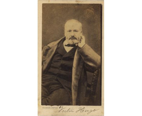 [HUGO VICTOR]: (1802-1885) French Poet &amp; Novelist. Vintage unsigned carte-de-visite photograph, the albumen print by Pier