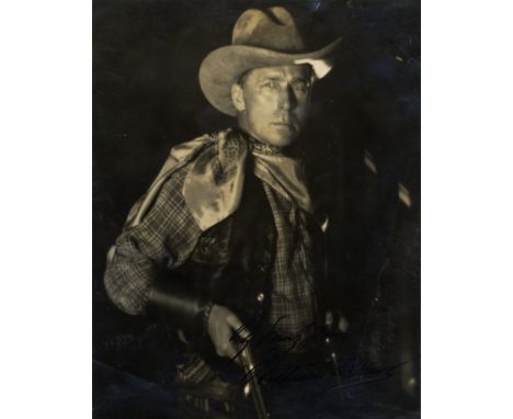 HART WILLIAM S.: (1864-1946) American Actor, a western star of the silent film era. Vintage signed 7 x 9 photograph of Hart s