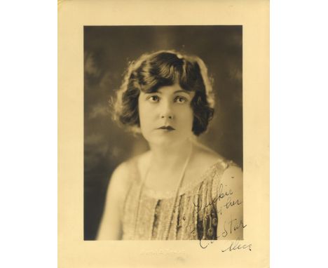 BRADY ALICE: (1892-1939) American Actress, Academy Award winner. Vintage signed and inscribed sepia 8 x 10 photograph of the 