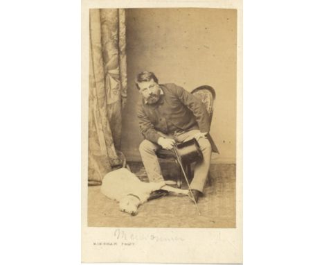[MEISSONIER JEAN-LOUIS-ERNEST]: (1815-1891) French Painter and Sculptor. Vintage unsigned carte-de-visite photograph, the eng