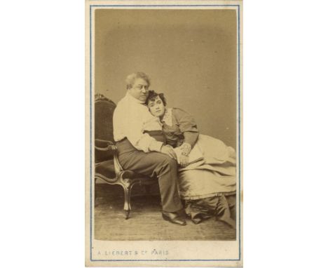 [DUMAS ALEXANDRE]: (1802-1870) Pere. French Writer of The Three Musketeers. Vintage unsigned carte-de-visite photograph, the 