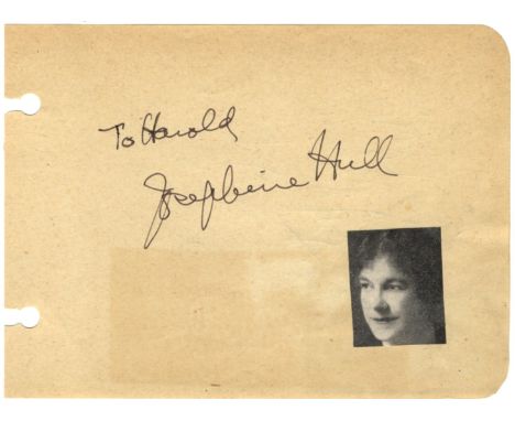 ACADEMY AWARD WINNERS: Small selection of scarce vintage signed and inscribed album pages by various Oscar winning actresses 