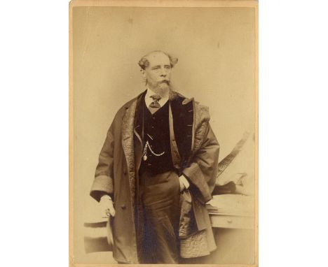 [DICKENS CHARLES]: (1812-1870) English Novelist. Vintage unsigned cabinet photograph by Gurney (of New York), the appealing s