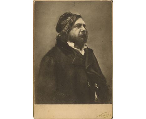 [GAUTIER THEOPHILE]: (1811-1872) French Poet. Vintage unsigned cabinet photograph by Nadar of Paris, the image showing Gautie