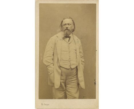 [HERZEN ALEXANDER]: (1812-1870) Russian Writer &amp; Thinker, the 'father of Russian Socialism'. Vintage unsigned carte-de-vi