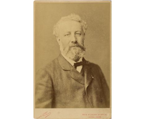 [VERNE JULES]: (1828-1905) French Author, a pioneer of the Science Fiction genre. Vintage unsigned cabinet photograph by Nada